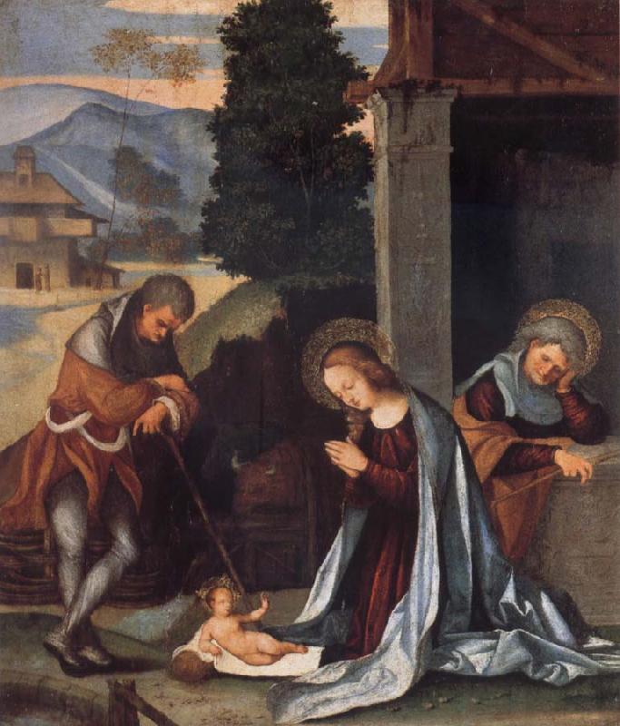 Lodovico Mazzolino The Nativity oil painting picture